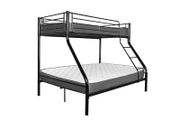 Black Double Metal Bunk Bed Free Delivery