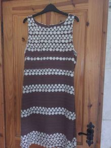 Phase Eight brown and cream lace dress (free post)