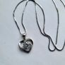 Sterling silver necklace pendant with heart Image 5