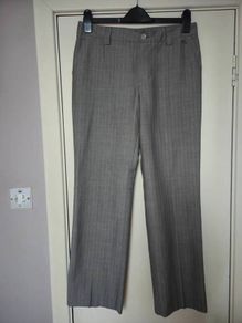 Burberry grey pin strip women's trousers