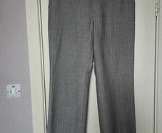 Burberry grey pin strip women's trousers