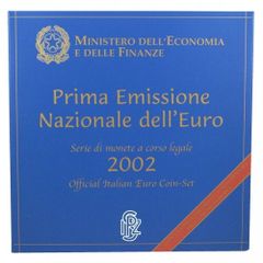 Italy Official Euro Coin Set 2002. 8 coins. 3.88 Euro.