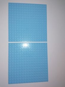 Two New Lego Baseplates 91405 Light Blue 16 by 16