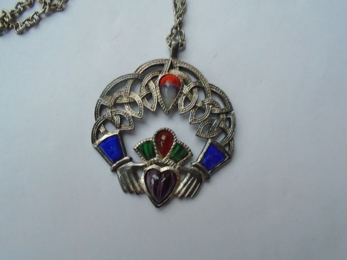 Claddagh pendant, Jewellery, Sol D'Or necklace,Statement jewellery, gift.