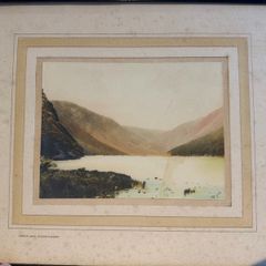 framed vintage print- Upper Lake, Glendalough