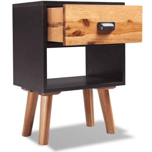 Solid Acacia Wood Bedside Cabinets 2 pcs 40x30x58 cm