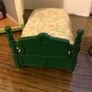 Rare Green Vintage Ornate single bed Image 4