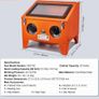 151.4 L Sandblasting Cabinet Benchtop Cabinet with Blasting Gun 4 Nozzle Image 4