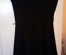 A wear dress with flare skirt and square neckline