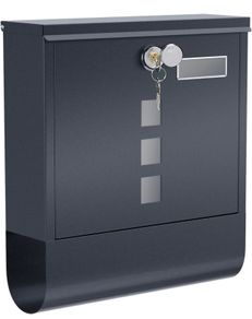 Mailbox, Wall-Mounted Post Letter Box, Capped Lock with Copper Core, Newspaper Holder, Viewing Windows, and Nameplate, Easy to Install MULTIPLE COLOURS AVAILABLE (FREE POSTAGE)