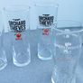 6  Pint glasses  Budweiser, Foster, Carlsberg, Orchard Thieves & Smithwicks Image 4