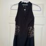 Karen Millen Black Lace-Detail Midi Dress - size UK 10 Image 2