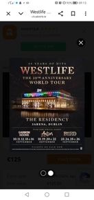 1 verified Westlife ticket for sale