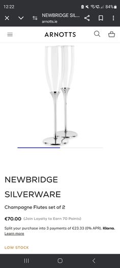 Newbridge Champagne Flutes
