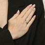 New in box "Forever diamond ring"with certificate 9k gold Image 3