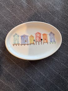 Beach hut soap dish