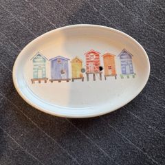 Beach hut soap dish