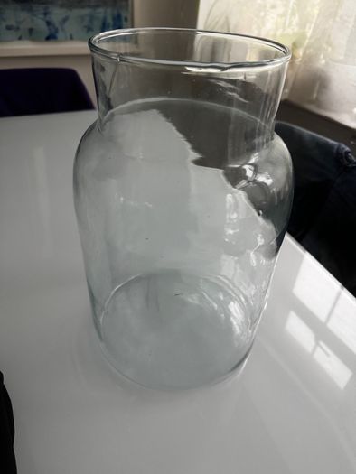 Large Handmade Glass Vase Apothecary Style