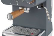 FREE P&amp;P Nordic Espresso Coffee Machine with Milk Frother, Steam Pressure Control, 1.2L Detachable Water Tank, 1100W, Nordic Slate Grey