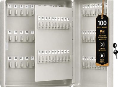 100 Key Cabinet Wall Mounted  Lockable Key Box