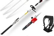 BU-KO 52cc Long Reach Petrol Hedge Trimmer and Pruner Saw with 3X 75cm Extension Pole, Ultimate Garden Tool for Precision Cutting, Trim Hedges and Prune with Ease