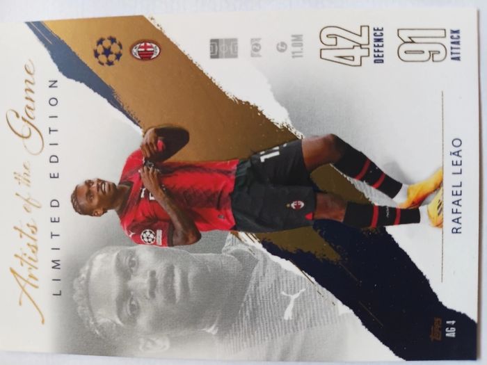 Football Card Bundle Zidane & Rafael Leao Limited Editions, Ramsdale Signature, Yaya Toure Legend + Special Cards