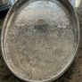 silver plated on copper sheffield oval tray Image 6