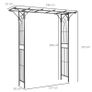 Metal Garden Trellis Arch with Durable Steel Tubing & Elegant Image 2