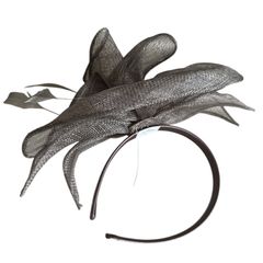 Brown/grey straw Fascinators Weddings