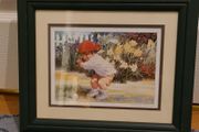 Corrine Hartley Get Ready Golf Print signed and Framed