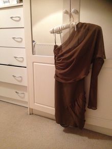 Zara Stunning Khaki dress S BNWNT