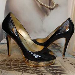 Black High Heels Size 8