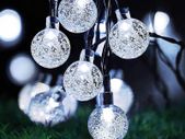Solar Lights Outdoor Garden, 5M 30LED Solar Fairy Lights with 8 Modes Solar String Lights Waterproof for Outdoor/Indoor, Home, ,Wedding, Party, Festival, Christmas Decorations(Cool White)