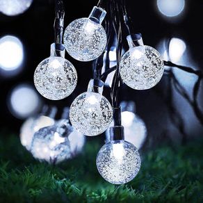 Solar Lights Outdoor Garden, 5M 30LED Solar Fairy Lights with 8 Modes Solar String Lights Waterproof for Outdoor/Indoor, Home, ,Wedding, Party, Festival, Christmas Decorations(Cool White)