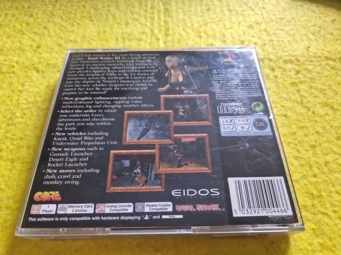 Tomb Raider III 3 Adventures of Lara Croft PlayStation1 Ps1 PlayStation2 Ps2 games Original