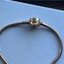 Pandora Moments Sparkling Crown O Snake Chain Bracelet with charm -used Image 5