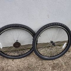 26"bike wheels all together