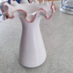 Fenton Rose Crest Pottery small Vase.