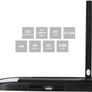 Car Roof Monitor, 1080P HD Ultra Slim 10.1 Inch IPS Screen Flip Down Multimedia Monitor with FM SD USB Image 5