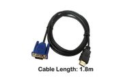 1.8m HDMI Male to VGA Male HD15 Video Adapter Cable Lead for TV Computer Monitor - FHT11CAB