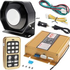 12V 200W Car Siren Horn System  18 Tones Police Style Alarm Speaker with Microphone & Remote Control:AVAILABLE FOR PICK UP