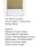 Roman Blind by blinds direct iLiv kochi turmeric fabric 161cm wide x 119cm drop Image 3