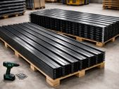 12 x Galvanised  Corrugated Roof Sheets  Rust Resistant & Weatherproof Roofing 129 x 46 cm, 7m Coverage