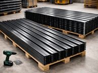 main image for ad 12 x Galvanised  Corrugated Roof Sheets  Rust Resistant &amp; Weatherproof Roofing 129 x 46 cm, 7m Coverage