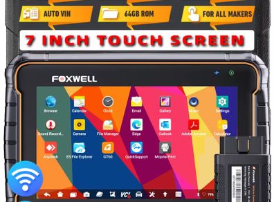 FOXWELL gt60 OBD2 Bluetooth Car Diagnostic Tool All System Bi-Directional Test 30+ Reset Code Reader OBD2 Scanner