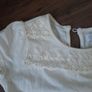 Tshirt girls cream white size 4 years Image 2