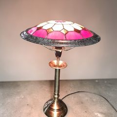 Glass table lamp
