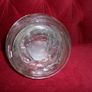 Antique 1920s Handmade Retro Blown Glass  Vase with Light Pink Webbing on Clear Glass Image 4