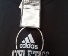 New Adidas black hoody tags attached