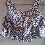 Brand new. Blue / Yellow Floral Crop top Image 3